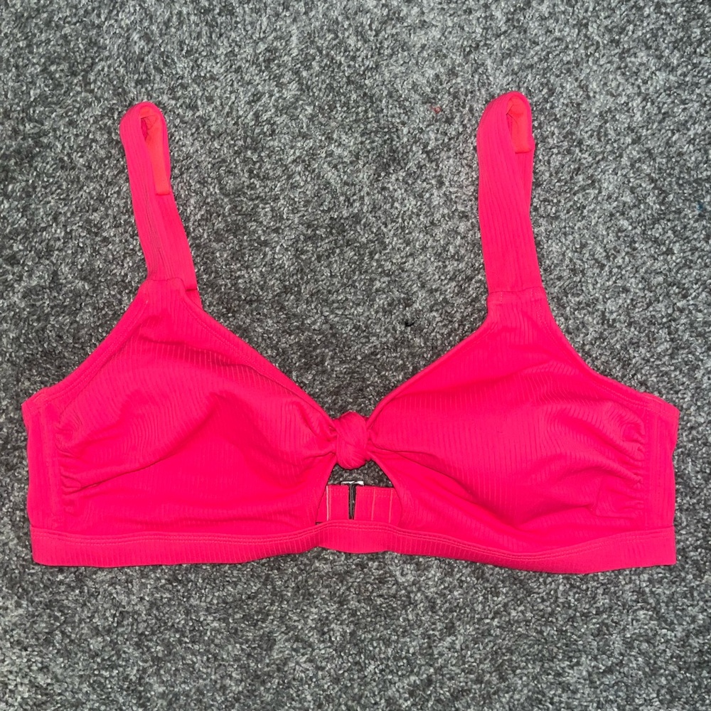 Hot pink bikini top